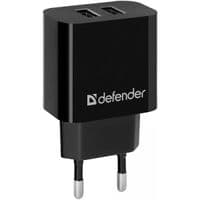 Зарядное устройство для Defender 2xUSB 2.1A UPC-21 + кабель microUSB, черный