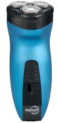Електробритва Новий Харків НХ-8527 Fanat Blue, 6W, роторна, сухе гоління, 3 головки для гоління, подвійні леза, повторение контуров лица, індикатор роботи/включення, тример для скронь