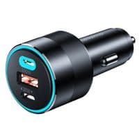 Автомобільний зарядний пристрій, 3 порти, 130Вт, QC3.0+PD (30+100Вт), чорний