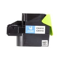 Картридж PowerPlant Lexmark CX310/CX410/CX510 CY (з чипом)