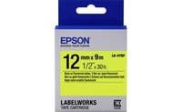 Картридж с лентой Epson LK4YBF принтеров LW-300/400/400VP/700 Fluorescent Black/Yellow 12mm/9m