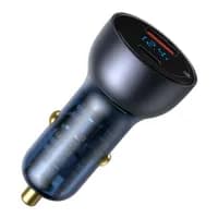 АЗП  Baseus Particular Digital Display QC+PPS Dual Quick Charger Car Charger 65W Dark Gray