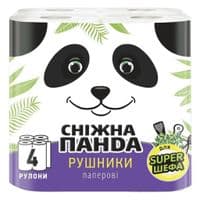 Паперові рушники Сніжна Панда 2 шари 4 рулони (4823019009071)