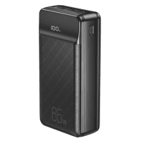 Зовнішній акумулятор XO PR201 - 30000 mAh PD65W for laptop (Чорний)
