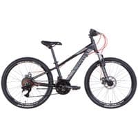 Велосипед Discovery 24" Qube AM DD рама-11,5" 2022 Black/Red (OPS-DIS-24-301)