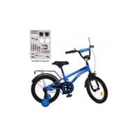 Дитячий велосипед Prof1 16" Zipper Синій/Чорний (Y16212 blue/black)