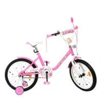 Дитячий велосипед Prof1 18" Flower Рожевий (Y1881 pink)