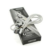 Дата кабель USB 2.0 AM на Lightning 1.0м KSC-028 JINDIAN Silver 2.4A iKAKU (KSC-028-S-L)