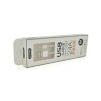 Дата-кабель USB 2.0 AM на Lightning 1.0м YUANZHUANG Белый 2.4A iKAKU (YUANZHUANG)