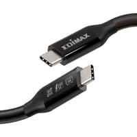 Кабель Edimax UC4 V2 USB-C-USB-C Thunderbolt3, 1.0м Черный До 240Вт, 20В/5А Макс. (UC4-010ТБ)