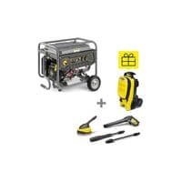 Генератор Karcher PGG 3/1 бензиновый, 230В, электростарт, max 3кВт, AVR + Минимойка высокого давления Karcher K4 COMPACT, 130 бар, 1.8кВт