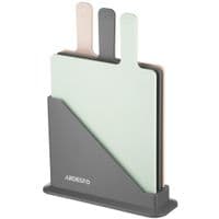 Набір кухонних дошок на підставці Ardesto Fresh 3 шт.: 24,1*33*7,9 см, пластик