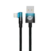 Кабель Baseus MVP 2 Elbow-shaped Fast Charging Data Cable USB to Lightning 2.4A 1m Black+Blue