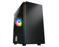 Игровой корпус, 2*140mm ARGB, 1*120mm ARGB вентиляторы предустановлены, ATX/mATX/mini-ITX, стеклянное окно
