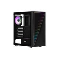 Корпус 2E GAMING INFINITY G205А, без БЖ, 2xUSB 3.0, 1xUSB Type-C, 1x120 мм вентилятор ARGB, 2x120 мм вентилятор, планка ARGB, боковая панель TG, ATX, черный
