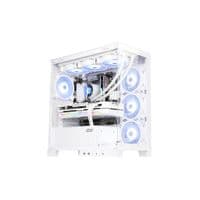 Корпус 2E GAMING FANTOM GK701W, без БЖ, 2xUSB 3.0, 1xUSB Type-C, 4x120 мм вентиляторы ARGB, контроллер с пультом, TG Side/Front Panel, mATX, Белый