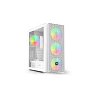 Корпус 2E GAMING VERTEX GI01W, без БЖ, 2xUSB 3.0, 1xUSB Type-C, 3x140мм вентиляторы ARGB, 1x120мм вентилятор ARGB, контроллер с пультом, TG Side Panel, EATX, White