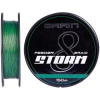 Шнур Brainfish Storm 8X 150м 0.12мм 16lb/7.4кг Зеленый (1858.51.71)