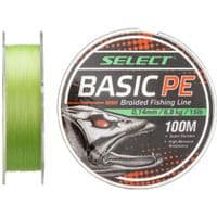 Шнур Select Basic PE 100 м светло-зеленый 0,14 мм 15 фунтов/6,8 кг (1870.27.49)