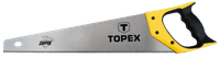 Ножовка по дереву TOPEX Shark, холст 500 мм, закаленные зубцы с трехгранной заточкой, 7TPI, 610 мм
