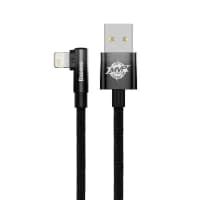 Кабель Baseus MVP 2 Elbow-shaped Fast Charging Data Cable USB to Lightning 2.4A 1m Black