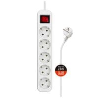 Сетевой фильтр питания ColorWay CW-PSEA52W, 5 розеток/2M white (CW-PSEA52W)