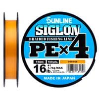 Шнур Sunline Siglon PE н4 300m 2.0/0.242mm 35lb/15.5kg Оранж (1658.09.57)