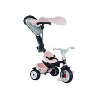 Дитячий велосипед Smoby Бебі Драйвер з козирком і багажником Рожевий (741501)