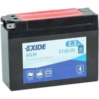 Аккумулятор автомобильный EXIDE AGM 2,3Ah (+/-) (35EN) (ET4B-BS)