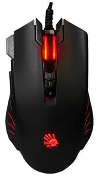 Миша A4Tech V9MA Activated Black, Optical, USB, Bloody, 4000 dpi, Extra Fire Button, підсвічування