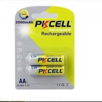 Аккумулятор PKCELL HR06/AA 2000mAh NiMH Rechargeable Battery, Blister/2pcs