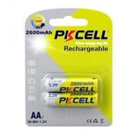 Аккумулятор PKCELL HR06/AA 2600mAh NiMH Rechargeable Battery, Blister/2pcs