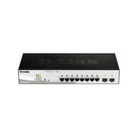 Комутатор D-Link DGS-1210-08P/E 8x1GE PoE, 2xSFP