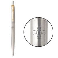 Ручка шариковая Parker JOTTER 17 ARMY SS GT BP Эмблема ВСУ (16032_W001b)