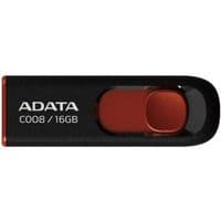 USB флеш накопичувач A-DATA 16Gb C008 Чорний / Червоний USB 2.0 (AC008-16G-RKD)