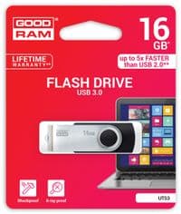 Флeш пам'ять USB 3.0 16GB UTS3 Twister Black