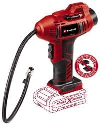 Компресор ручний акум Einhell CE-CC 18 Li - Solo, 18В, PXC, 12-10 та 8 л/хв, 11 бар, 0.6 м, 0.76 кг (без АКБ і ЗП)