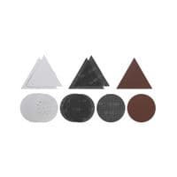 Набор шлифовки. бумаги Einhell, 15 шт, 225 мм, круги и треугольники, Einhell TE-DW 225 X, KWB