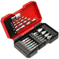 Набор бит и сверл по металлу HSS Einhell, 22 шт, кейс S-Box, KWB