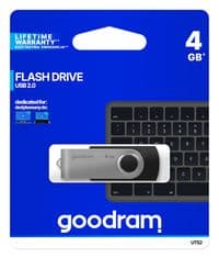 USB флеш накопитель GOODRAM 4GB Twister Black USB 2.0 (UTS2-0040K0R11)