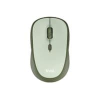 Миша бездротова Trust Yvi+ Silent, Green, USB, оптична, 800/1600 dpi, 4 кнопки, гніздо для зберігання приймача USB, 1xAA (24552)