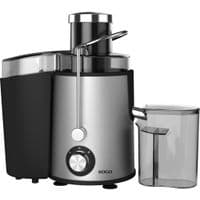 Соковыжималка Sogo LIC-SS-5095, Grey, центробежная, 400Вт, емкость для сока 500мл, емкость для мякоти 1500мл, горловина "целое яблоко" 65мм, можно мыть в посудомоечной машине, крышка из нержавеющей стали