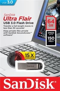 USB флеш накопичувач SANDISK 64GB Flair USB 3.0 (SDCZ73-064G-G46)