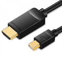 Кабель Vention MiniDisplayPort-HDMI, 2 м, v1.4, черный (HAHBH)