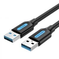 Кабель Vention USB-USB 1,5 м, черный (CONBG)