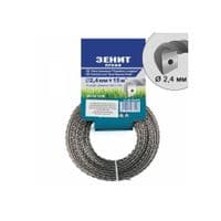 Жилка косильная Зенит "Двойная с кордом" 2,4 мм x 15 м (853020)