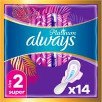 Гигиенические прокладки Always Platinum Super (размер 2) 14 шт. (8001090444998)