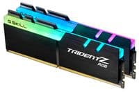 Память 8Gb x 2 (16Gb Kit) DDR4, 3200MHz, G.Skill Trident Z RGB, Black, 16-18-18-38, 1.35V, с радиатором (F4-3200C16D-16GTZRX)