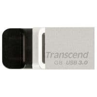 USB флеш накопитель Transcend 64GB JetFlash OTG 880 Metal Silver USB 3.0 (TS64GJF880S)