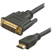 Кабель Atcom DVI-HDMI 1,8м 2 феритовий